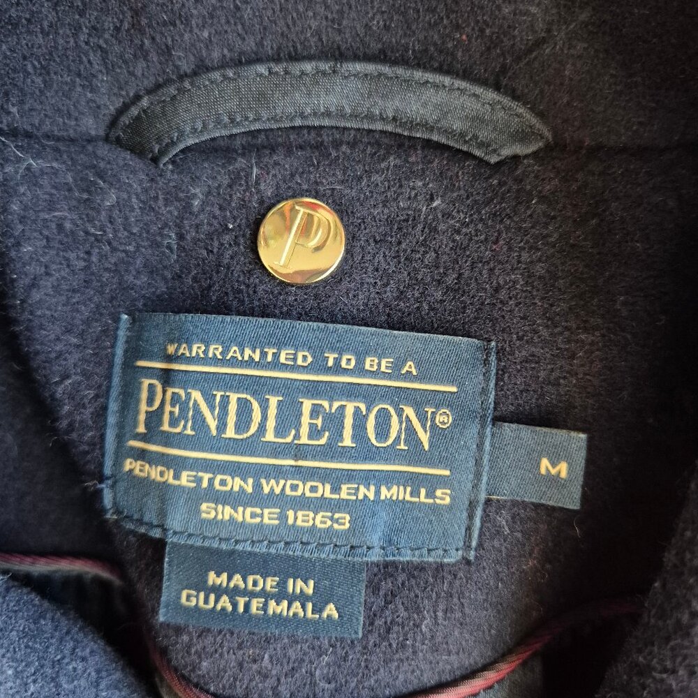 Pendleton Wool Blend Peacoat Double-Breasted Line… - image 7